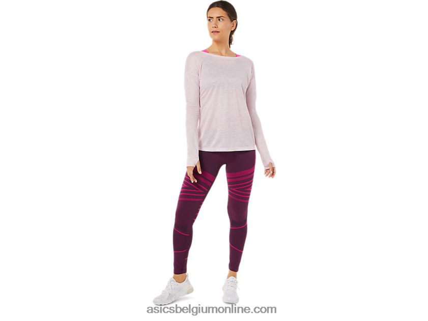 open rugtop met lange mouwen voor dames V6HXR23382 nauwelijks gestegen Asics