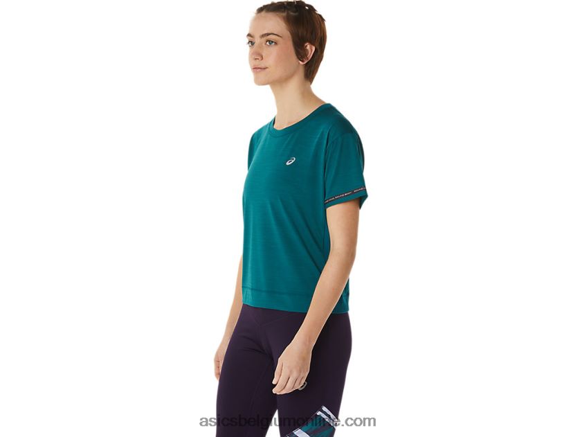 racetop voor dames V6HXR23091 fluweel grenen Asics