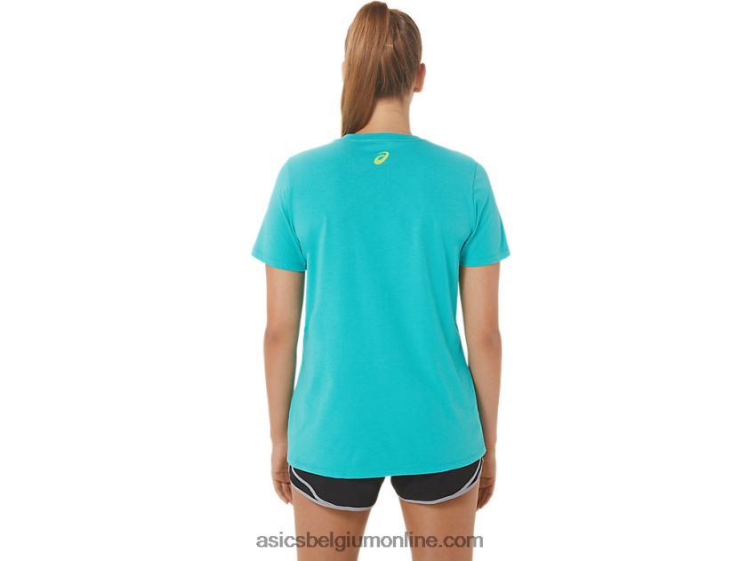 run club v-hals voor dames V6HXR22989 zee glas Asics