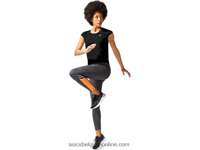 sf ventilerende croptop voor dames V6HXR23936 prestatie zwart Asics