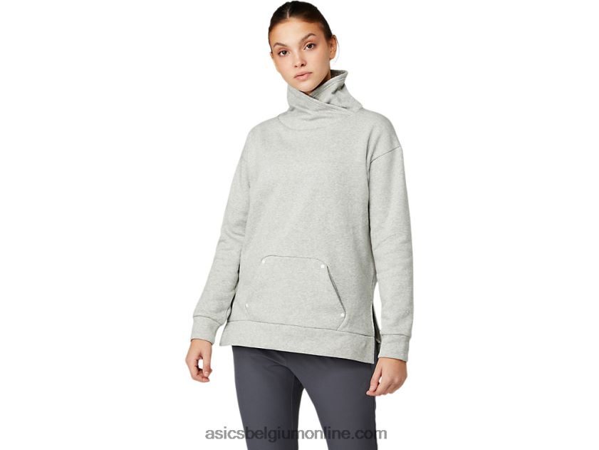 thermische technische top voor dames V6HXR23639 piemontese grijze heide Asics