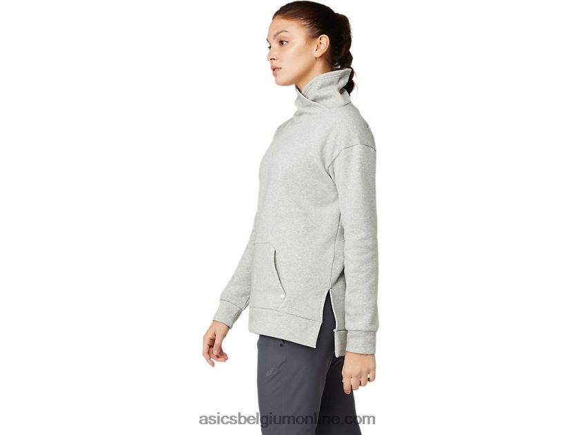 thermische technische top voor dames V6HXR23639 piemontese grijze heide Asics