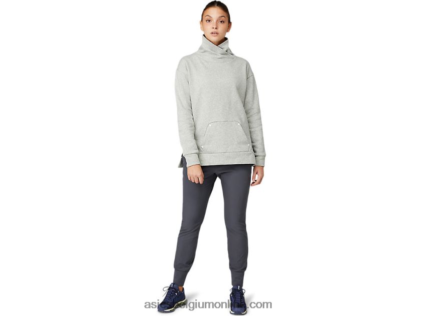 thermische technische top voor dames V6HXR23639 piemontese grijze heide Asics