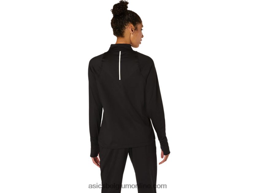 thermopolis halve ritssluiting voor dames V6HXR23618 prestatie zwart Asics