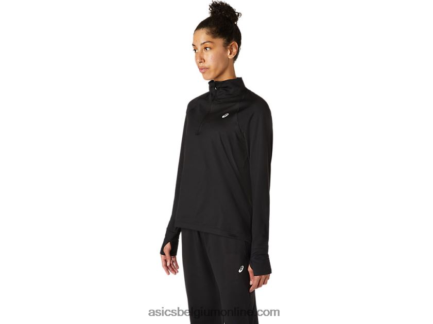 thermopolis halve ritssluiting voor dames V6HXR23618 prestatie zwart Asics