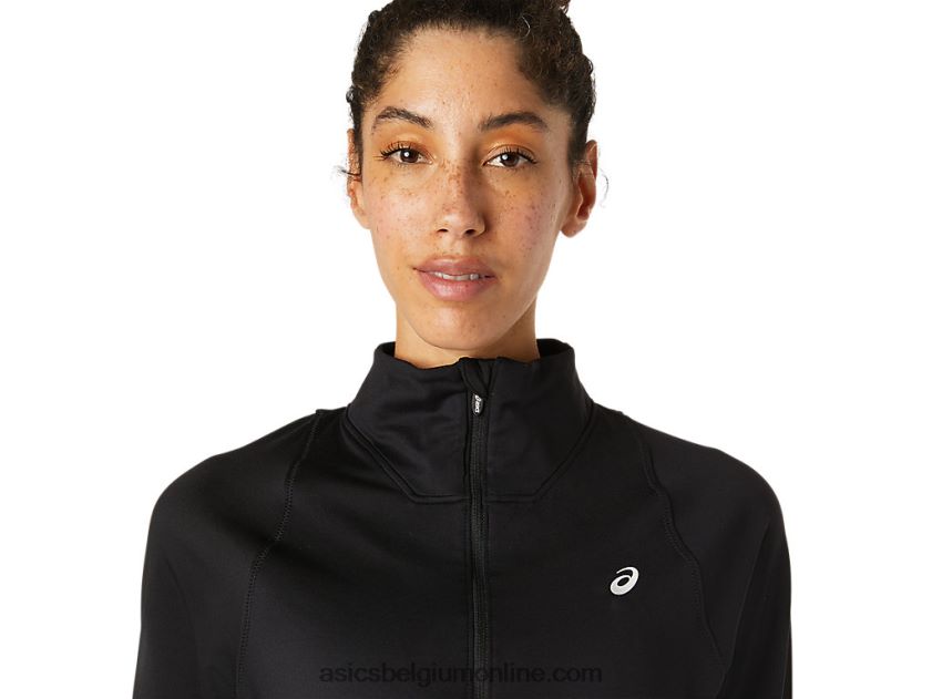 thermopolis halve ritssluiting voor dames V6HXR23618 prestatie zwart Asics