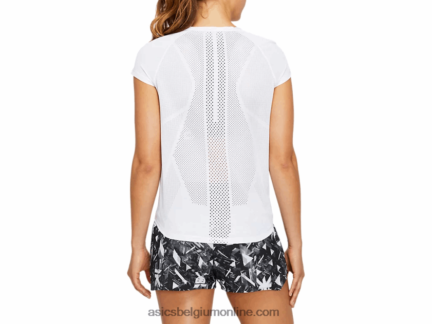 toekomst tokyo ventilerende top met korte mouwen voor dames V6HXR24131 briljant wit Asics