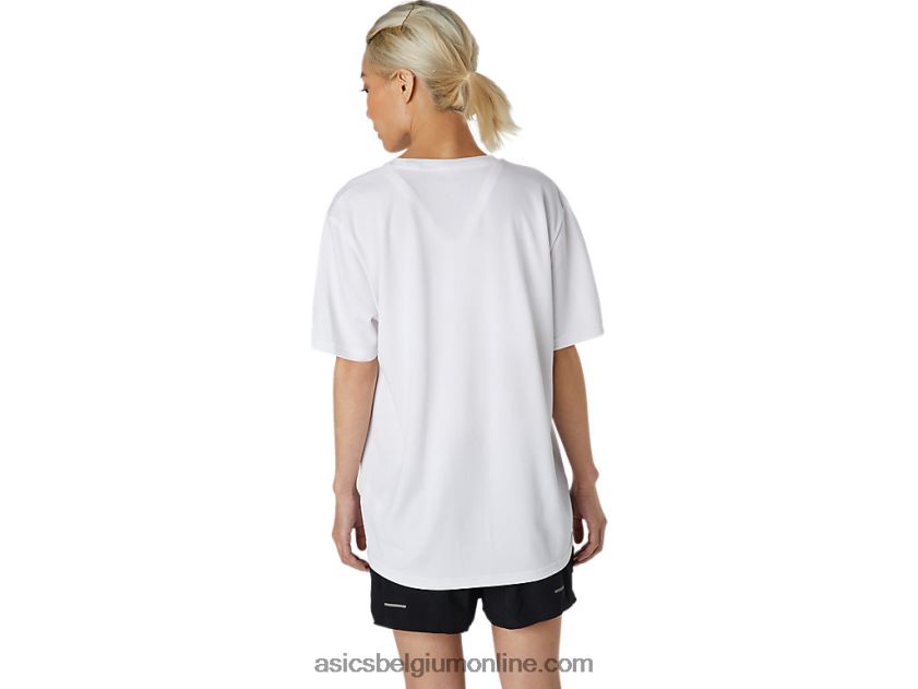 top met logoprint en korte mouwen V6HXR21758 briljant wit Asics