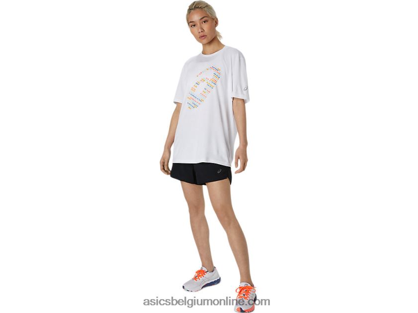 top met logoprint en korte mouwen V6HXR21758 briljant wit Asics