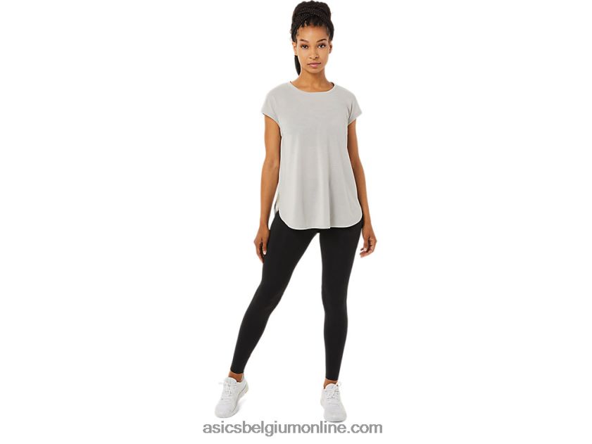 topje met korte mouwen voor dames V6HXR23359 oester grijs Asics