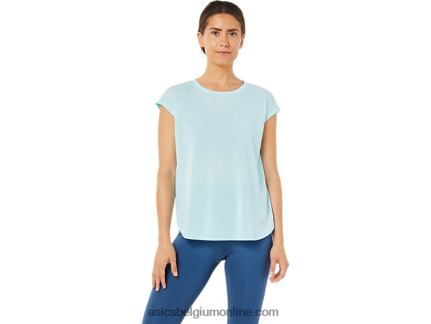 topje met korte mouwen voor dames V6HXR23369 Helder blauw Asics