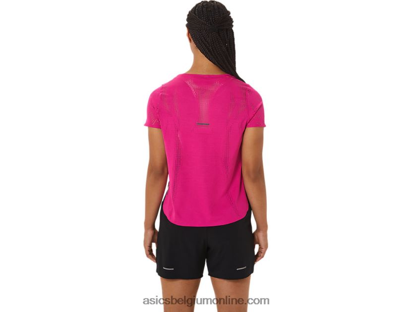 ventilerende actibreeze top met korte mouwen voor dames V6HXR22530 roze rave Asics