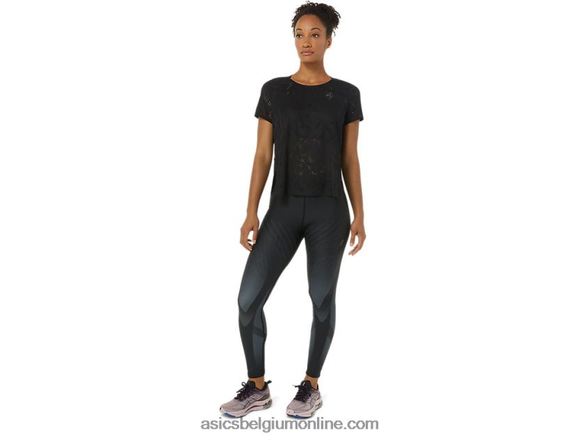 ventilerende actibreeze top met korte mouwen voor dames V6HXR23488 prestatie zwart Asics
