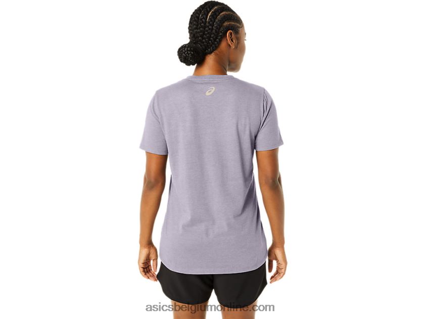 vrouwen strepen v-hals V6HXR22263 schemer violet Asics