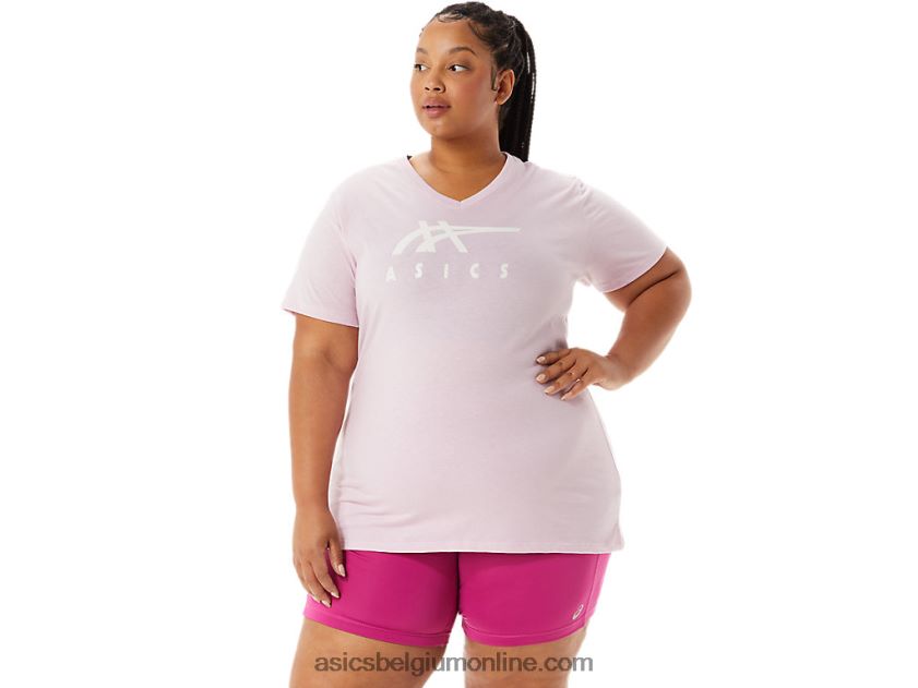 vrouwen strepen v-hals V6HXR23200 nauwelijks gestegen Asics