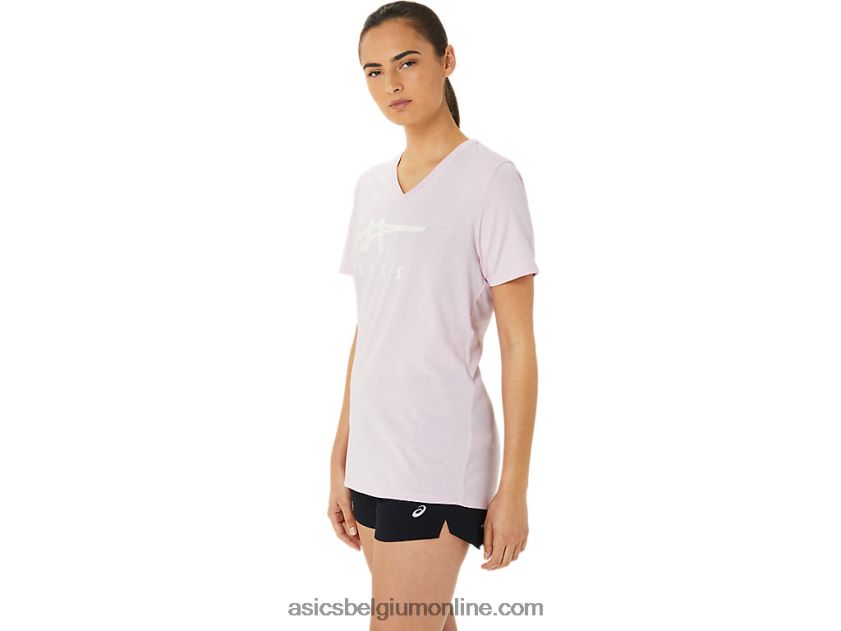 vrouwen strepen v-hals V6HXR23200 nauwelijks gestegen Asics