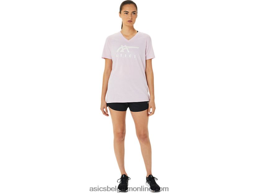 vrouwen strepen v-hals V6HXR23200 nauwelijks gestegen Asics