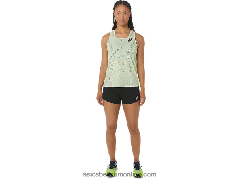 Actibreeze jacquard singlet voor dames V6HXR22226 fluister groen Asics