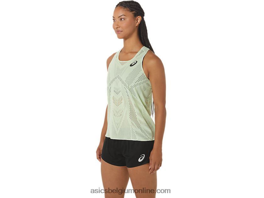 Actibreeze jacquard singlet voor dames V6HXR22226 fluister groen Asics