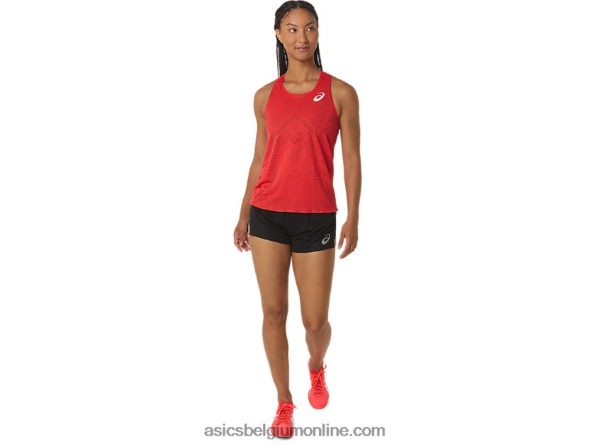 Actibreeze jacquard singlet voor dames V6HXR22341 elektrisch rood Asics