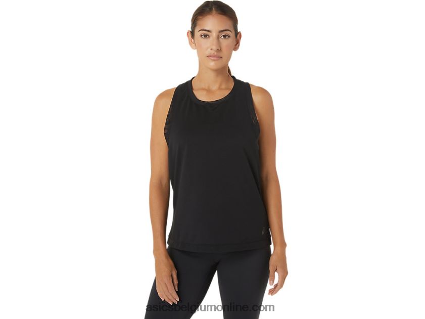 Kate mesh-tanktop voor dames V6HXR22811 prestatie zwart Asics