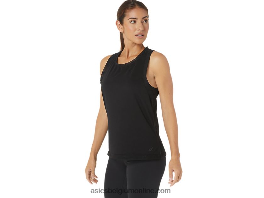 Kate mesh-tanktop voor dames V6HXR22811 prestatie zwart Asics
