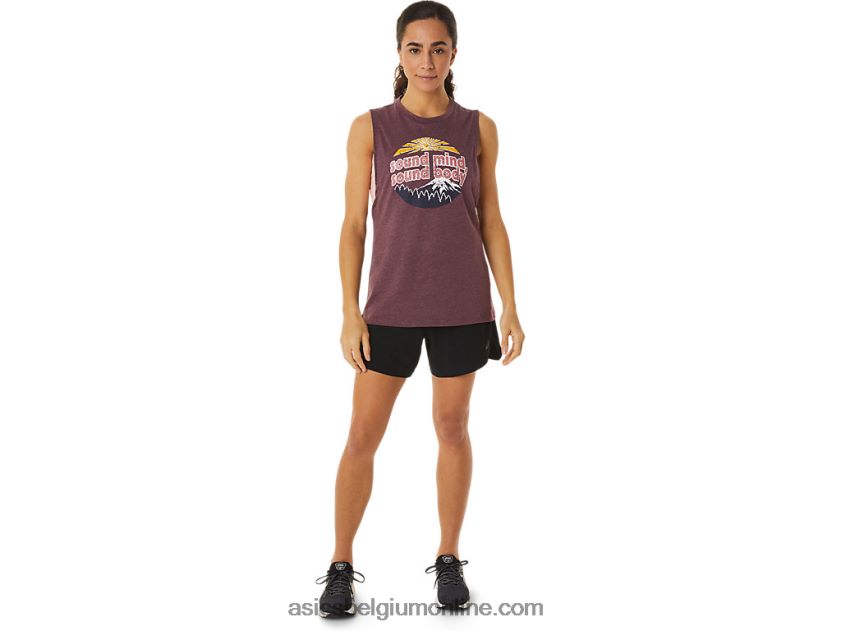 Mountain Muscle-tanktop voor dames V6HXR22832 diepe marsheide Asics
