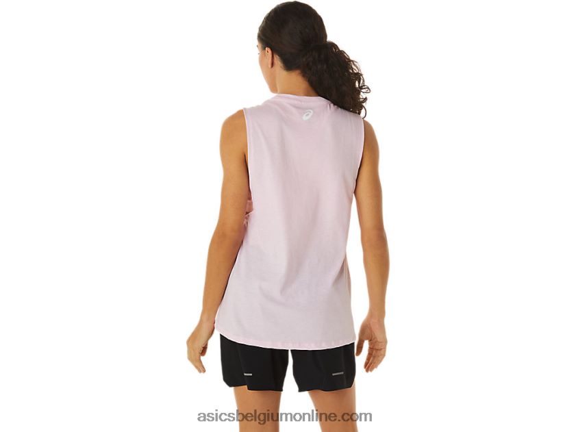 Mountain Muscle-tanktop voor dames V6HXR22833 roze zout Asics
