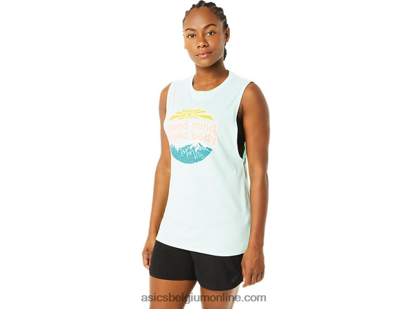 Mountain Muscle-tanktop voor dames V6HXR23713 verse ijsheide Asics