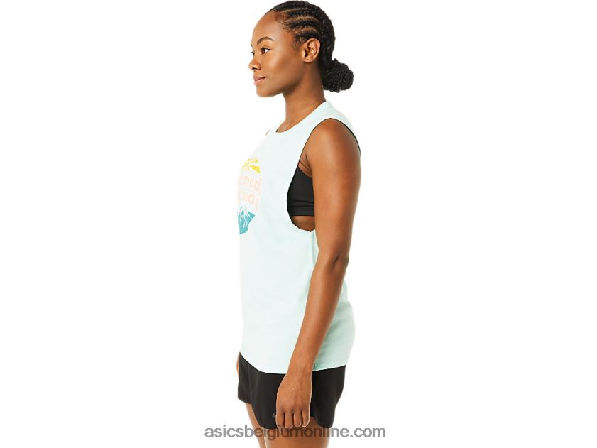 Mountain Muscle-tanktop voor dames V6HXR23713 verse ijsheide Asics