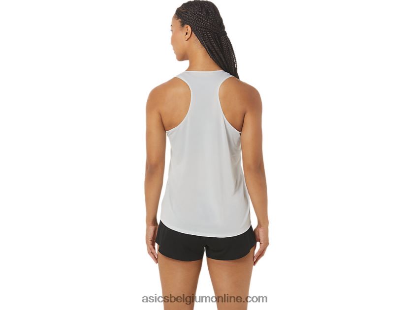 cj-line light singlet voor dames V6HXR22339 gletsjergrijs/elektrisch rood Asics
