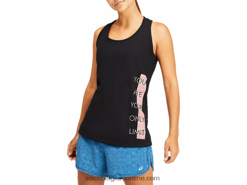 dames, jij bent je eigen limiettank V6HXR24115 prestatie zwart Asics
