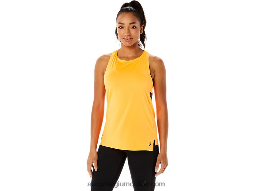 fit sana tanktop voor dames V6HXR22823 oranje pop Asics