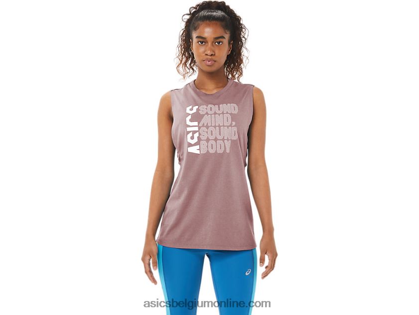gezonde geest van vrouwen, gezonde lichaamstank V6HXR24109 gember perzik heide Asics