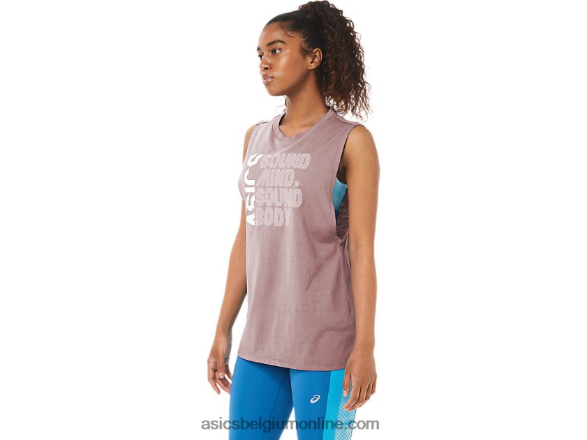 gezonde geest van vrouwen, gezonde lichaamstank V6HXR24109 gember perzik heide Asics