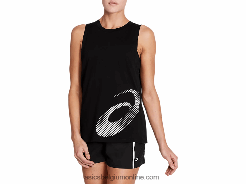grafische core-tanktop voor dames V6HXR24074 prestatie zwart Asics