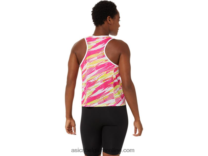 kleurinjectietank voor dames V6HXR23373 roze glo Asics