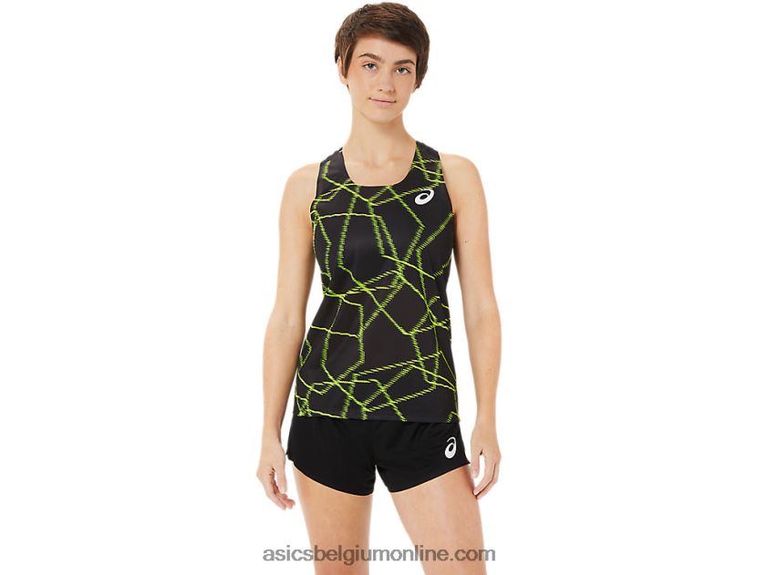licht mesh-singlet voor dames V6HXR23405 prestatie zwart Asics