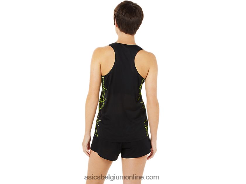 licht mesh-singlet voor dames V6HXR23405 prestatie zwart Asics