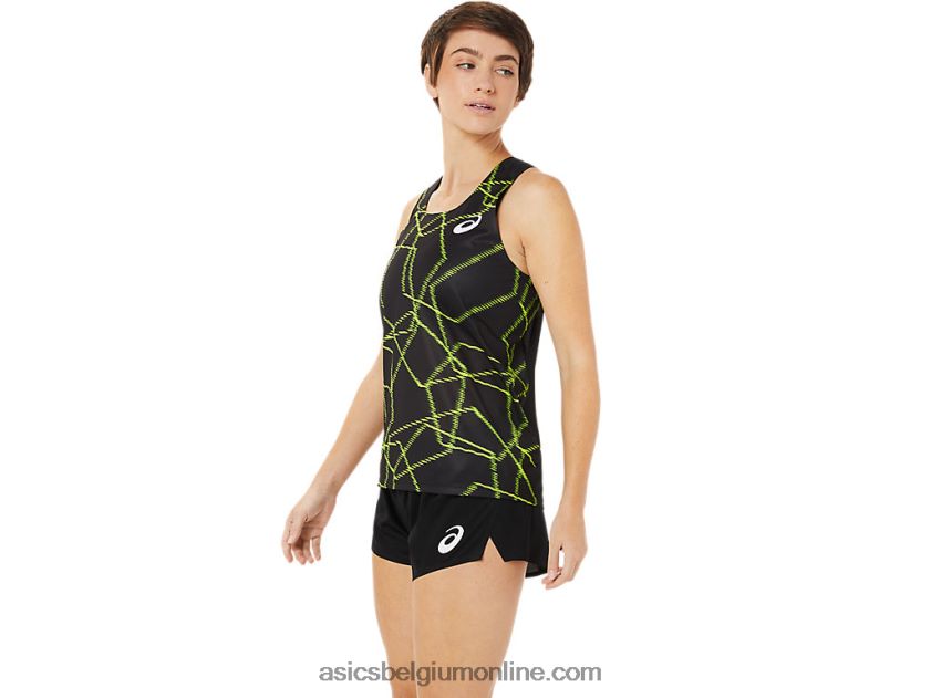 licht mesh-singlet voor dames V6HXR23405 prestatie zwart Asics