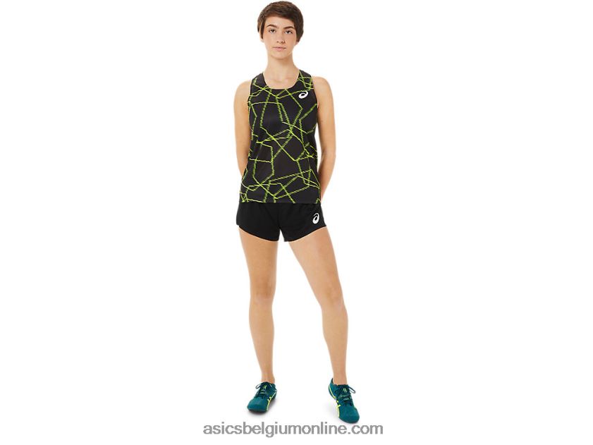 licht mesh-singlet voor dames V6HXR23405 prestatie zwart Asics