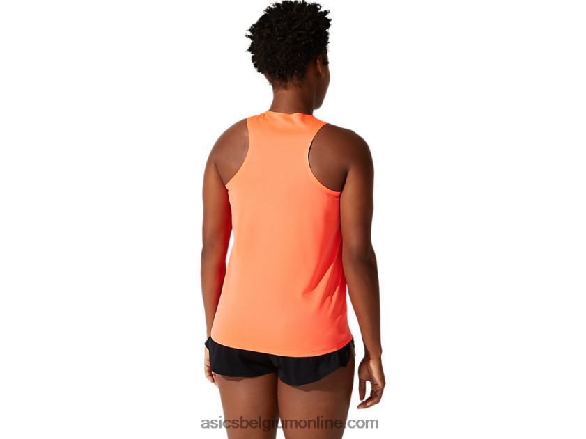 licht mesh-singlet voor dames V6HXR24062 flits koraal Asics