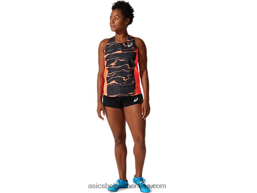 licht mesh-singlet voor dames V6HXR24062 flits koraal Asics