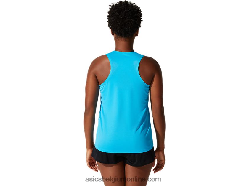 licht mesh-singlet voor dames V6HXR24075 digitale aqua Asics
