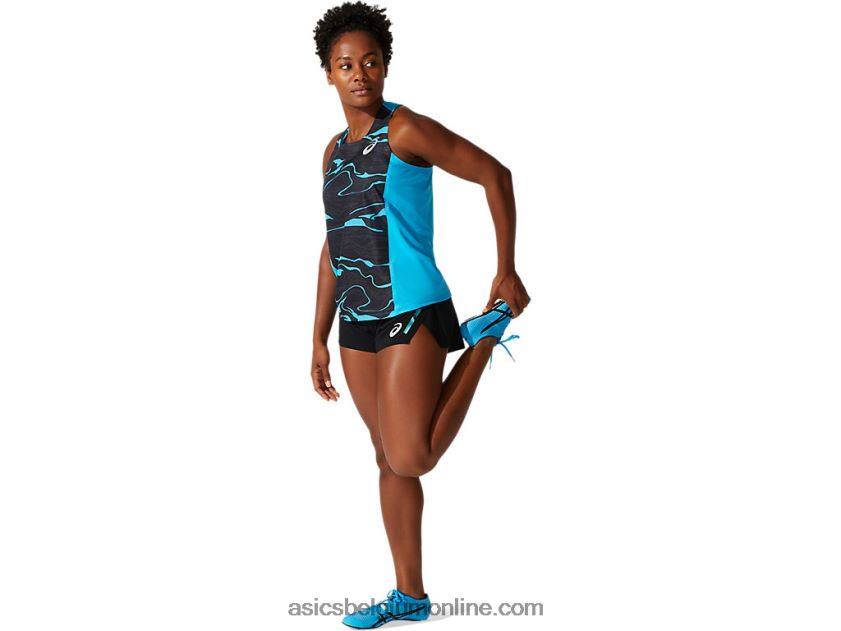 licht mesh-singlet voor dames V6HXR24075 digitale aqua Asics