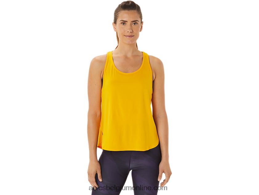 mouwloze top met zijsplitten voor dames V6HXR22932 zonnebloem Asics