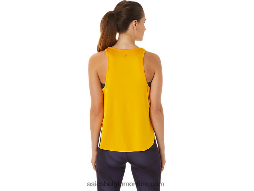 mouwloze top met zijsplitten voor dames V6HXR22932 zonnebloem Asics