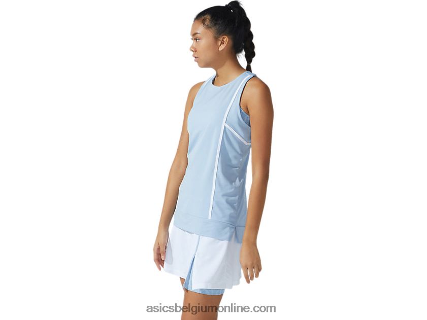 nieuwe sterke 92-tank voor dames V6HXR23767 nevel/briljant wit Asics