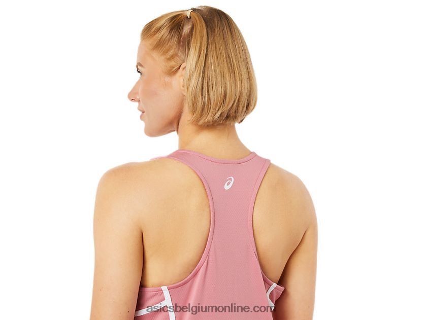 nieuwe sterke 92-tank voor dames V6HXR23816 smokey rose/briljant wit Asics