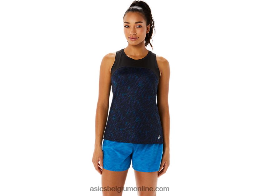 pr lyte run-tanktop voor dames V6HXR23486 nachtschaduw/lake drive print Asics